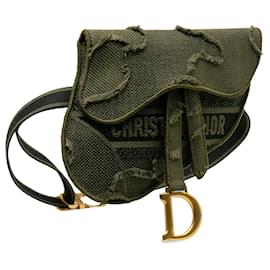 Dior-Green Dior Camouflage Saddle Belt Bag-Green
