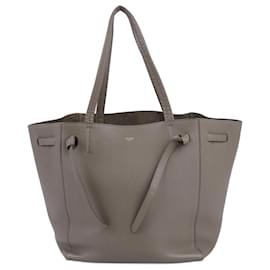 Céline Borsa a spalla Celine Small Cabas Phantom in pelle greige Cammello