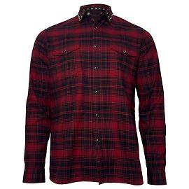 Camicia in flanella a quadri Valentino Garavani Rockstud in cotone rosso e nero Multicolore