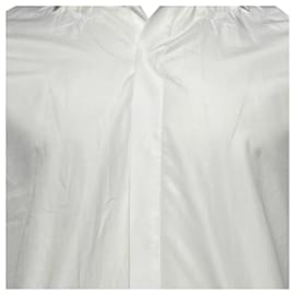 Givenchy- Givenchy Star-Embroidered Long Sleeve Shirt in White Cotton-White