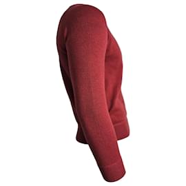 Brunello Cucinelli-Pull en laine rouge Brunello Cucinelli-Rouge