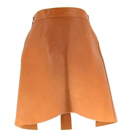 Louis Vuitton-LOUIS VUITTON Skirts T.FR 38 Leather-Orange
