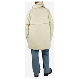 Autre Marque-Cream hooded parka - size M-Cream