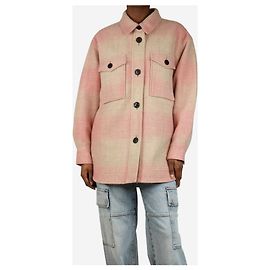 Isabel Marant Etoile Pink plaid shacket - size UK 6 Pink
