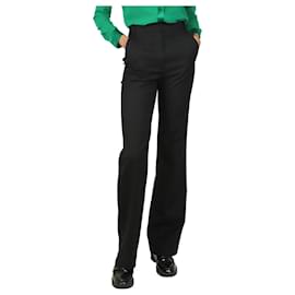 Autre Marque-Black wool-blend trousers - size UK 6-Black