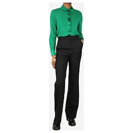 Autre Marque-Black wool-blend trousers - size UK 6-Black