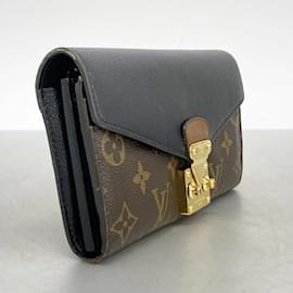Louis Vuitton-Louis Vuitton Long Wallet Monogram Portefeuille Pallas M58415-Brown