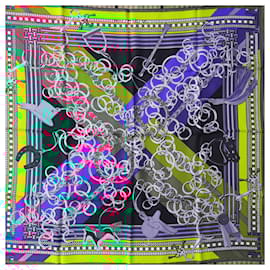 Hermès-Hermès Scarf/Square titled 'Brides et Gris Gris' New-Multiple colors