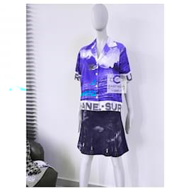 Chanel-Super Rare 2002 CC Logo Surf Shirt 36 FR-Multiple colors