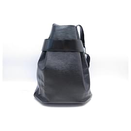 Louis Vuitton-SAC A MAIN LOUIS VUITTON SEAU D'EPAULE BESACE CUIR EPI NOIR HAND BAG PURSE-Noir