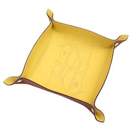 Hermès-NINE HERMES ASHTRAYS SETS AND RELAUNCHES QUADRIGE LEATHER EMPTY POCKET-Other