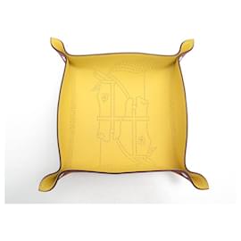 Hermès-NINE HERMES ASHTRAYS SETS AND RELAUNCHES QUADRIGE LEATHER EMPTY POCKET-Other