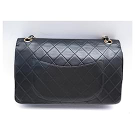 Chanel-VINTAGE CHANEL TIMELESS CLASSIC MEDIUM QUILTED LEATHER BAG-Black