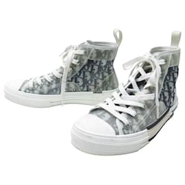 Christian Dior-DIOR SHOES HIGH TOP BASKETS B23 3SH118YJP 41.5 OBLIQUE CANVAS SNEAKERS-Other