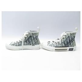 Christian Dior-DIOR SHOES HIGH TOP BASKETS B23 3SH118YJP 41.5 OBLIQUE CANVAS SNEAKERS-Other