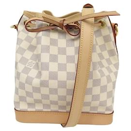 Louis Vuitton-NEW LOUIS VUITTON NOE BB DAMIER AZUR CANVAS SHOULDER BAG-White