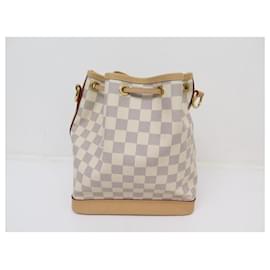 Louis Vuitton-NEW LOUIS VUITTON NOE BB DAMIER AZUR CANVAS SHOULDER BAG-White