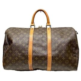 Louis Vuitton-Louis Vuitton Monogram Keepall Bandouliere 45 Bag-Brown