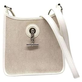 Hermès-Hermes Vespa TPM Shoulder Bag Ivory-White