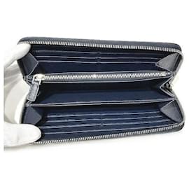 Prada-Prada Saffiano Leather Zip Wallet 2ML317-Blue