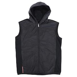 Prada-Prada Hooded Vest Black XL-Black