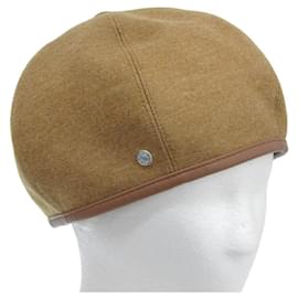 Hermès-Hermes Saint Honore Beret Hat Light Brown-Light brown
