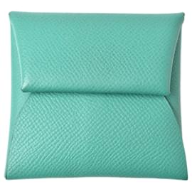 Hermès-Hermes Coin Case Bastia Turquoise-Blue
