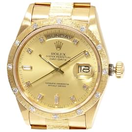 Rolex-Rolex Day-Date 18108A Yellow Gold Diamond Watch-Golden