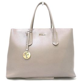 Furla Tessa L Tote Bag Gray Grey