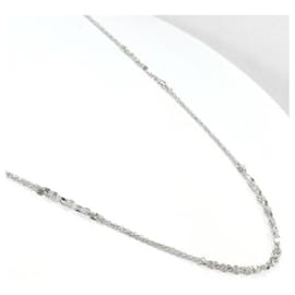 Autre Marque-K18 White Gold Necklace 80cm-White