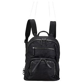 Autre Marque Tumi Studs Camouflage Nylon Leder Rucksack Schwarz