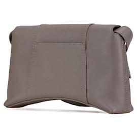 Balenciaga-Balenciaga Downtown XS Leather Shoulder Bag-Grey