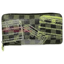 Louis Vuitton-Louis Vuitton Damier Zippy Wallet N63026-Brown