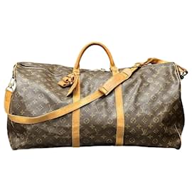 Louis Vuitton-Louis Vuitton Monogram Keepall Bandouliere 60 Bag-Brown
