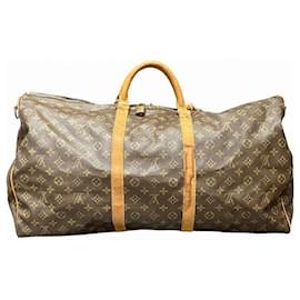 Louis Vuitton-Louis Vuitton Monogram Keepall Bandouliere 60 Bag-Brown