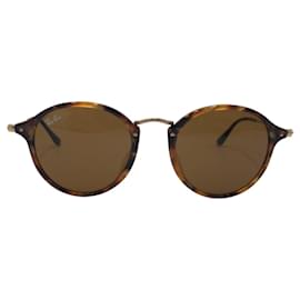 Autre Marque-Ray-Ban Round Flex Metal Plastic Sunglasses RB2447-F-Other
