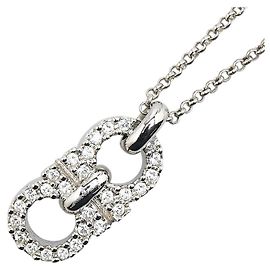 Collar de strass Gancini de Salvatore Ferragamo Plata