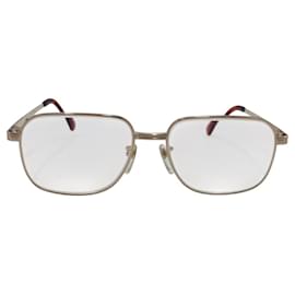 Balenciaga-Balenciaga Vintage Gold Metal Eyeglass Frame-Golden