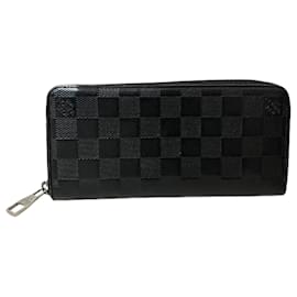 Louis Vuitton-Louis Vuitton Damier Zippy Wallet N63548-Black