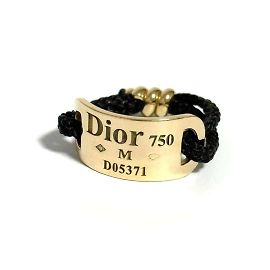 Anello Gormet Couture da uomo Christian Dior in oro giallo 18K Altro