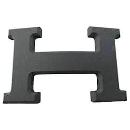 Hermès-Hermès belt buckle, brand new, never worn, with box and dustbag-Black