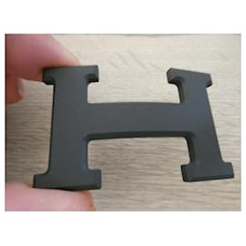 Hermès-Hermès belt buckle, brand new, never worn, with box and dustbag-Black