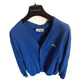 Lacoste-Lacoste vintage men's cardigan XL-Blue
