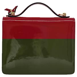 Louis Vuitton-LOUIS VUITTON Vernis Monceau BB Hand Bag 2way Rose Andian M91579 LV Auth 103727-Other