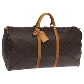 Louis Vuitton-LOUIS VUITTON Monogram Keepall 60 Boston Bag M41422 LV Auth 100635-Monogram
