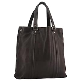 Gucci-GUCCI Tote Bag Leather Brown 232600 Auth bs20584-Brown