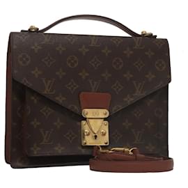 Louis Vuitton-LOUIS VUITTON Monogram Monceau 28 Hand Bag 2way M51185 LV Auth 103821-Monogram