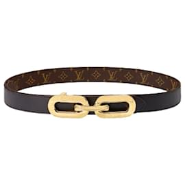 Louis Vuitton-LOUIS VUITTON LV Edge 25 reversible leather belt TBE sold out 80-Black
