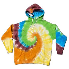 Moletom com capuz R13 Tie Dye Arco-íris Algodão Lyocell XXS Multicor