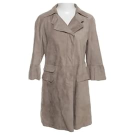 Brunello Cucinelli-Coat 100% Leather / Suede - Brunello Cucinelli - Beige - Size IT 42 (S/M FR) - Brand new with label-Beige